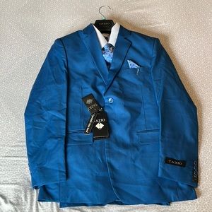 Boy’s Tazio Royal Blue 3piece Suit - Size 14
